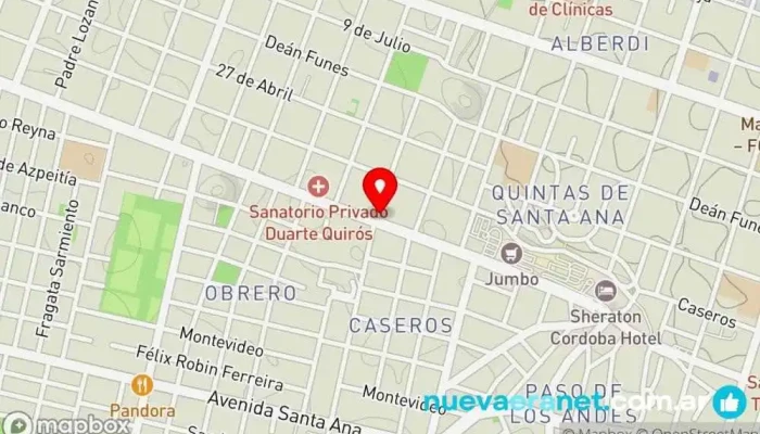 mapa de Panadería Perdu Panadería en Córdoba