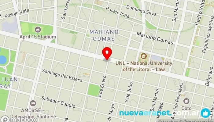mapa de Panadería Perez Panadería en S3000FIY