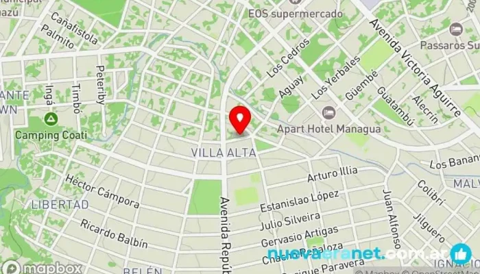 mapa de Panaderia Pimar SRL Panadería en Puerto Iguazú
