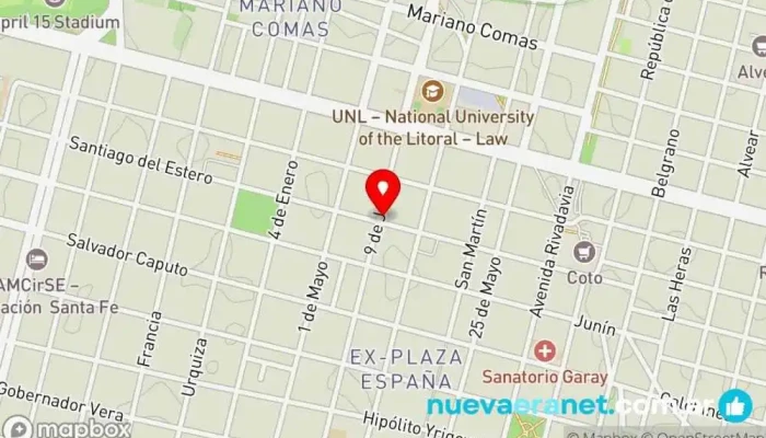 mapa de Panadería Polo Norte Panadería en S3000AOL
