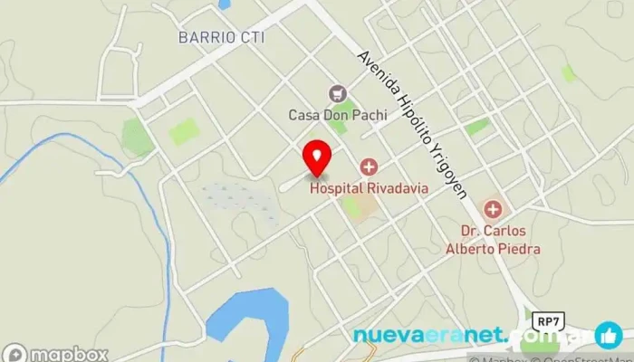 mapa de Panadería Premier Panadería en Colonias Unidas