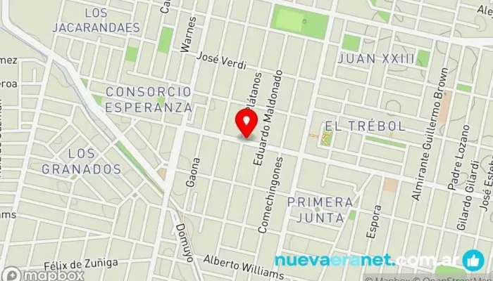 mapa de Panaderia Pugliese Suc. Central Panadería en Córdoba