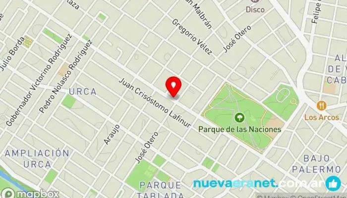 mapa de Panaderia Pugliese Suc. Larra Panadería en Córdoba