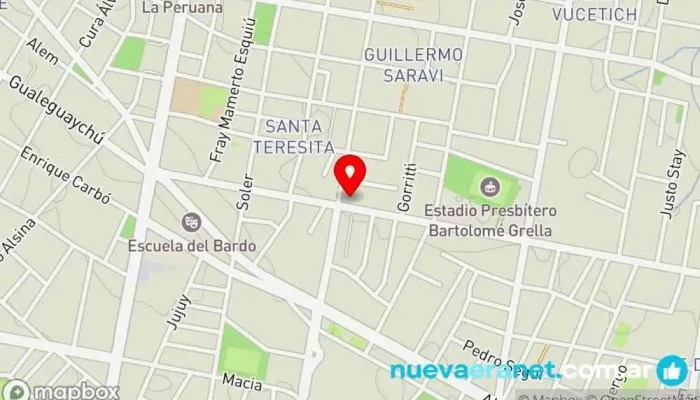 mapa de Panadería punto caliente Panadería en Paraná