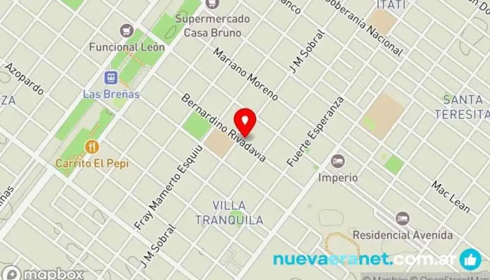 mapa de Panaderia • Restaurante Alvarez Panadería, Restaurante de comida para llevar en Las Breñas