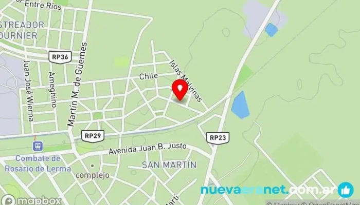 mapa de PANADERÍA RICOTÁ SUCURSAL I 