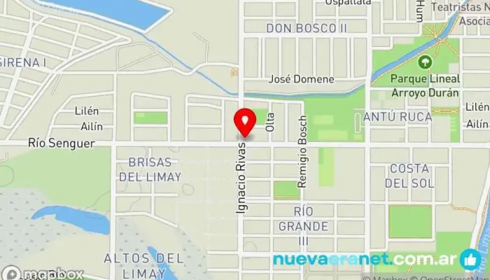 mapa de Panadería Río Panadería en Neuquén