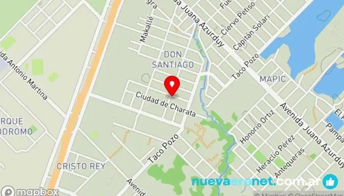 mapa de Panadería Rivero Panadería en Chaco