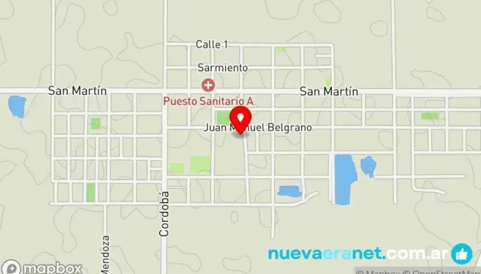 mapa de Panaderia Ro-li-be-vi Panadería en La Clotilde