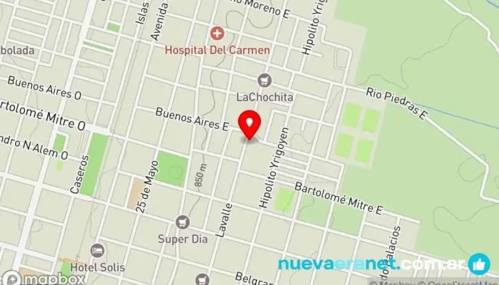 mapa de PANADERIA ROSA Panadería en Metán