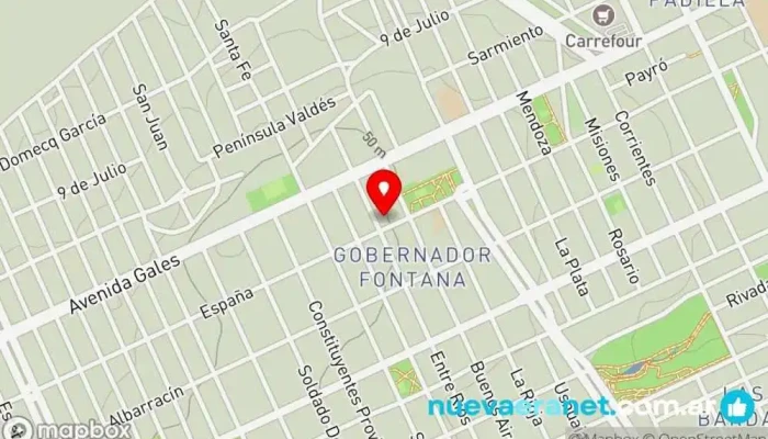 mapa de Panadería Rosario Panadería en Puerto Madryn