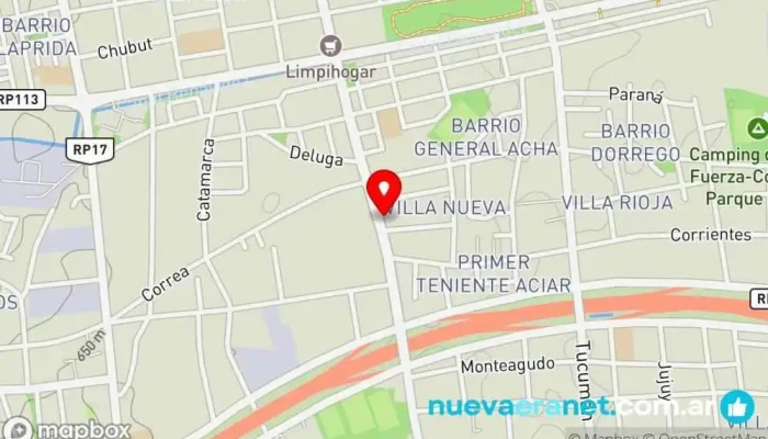 mapa de Panadería Sabores del Alma Panadería en San Juan