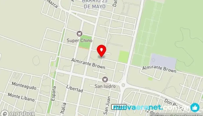 mapa de Panadería Salinas Panadería en Lules