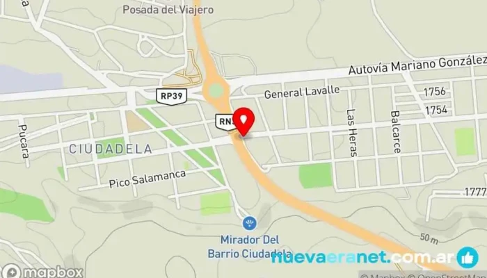 mapa de Panaderia San Alfonso Panadería en Comodoro Rivadavia