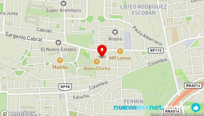mapa de Panadería San Andrés Panadería en San Juan