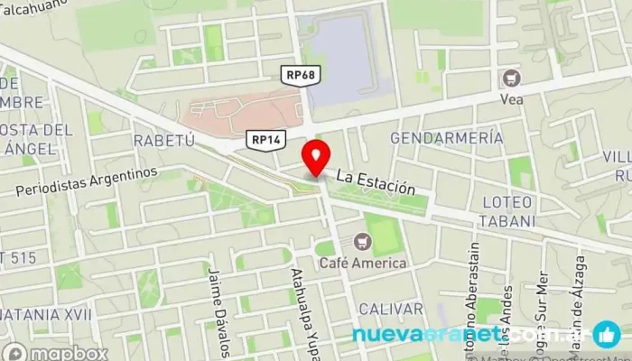 mapa de Panadería San Antonio Panadería en Rivadavia
