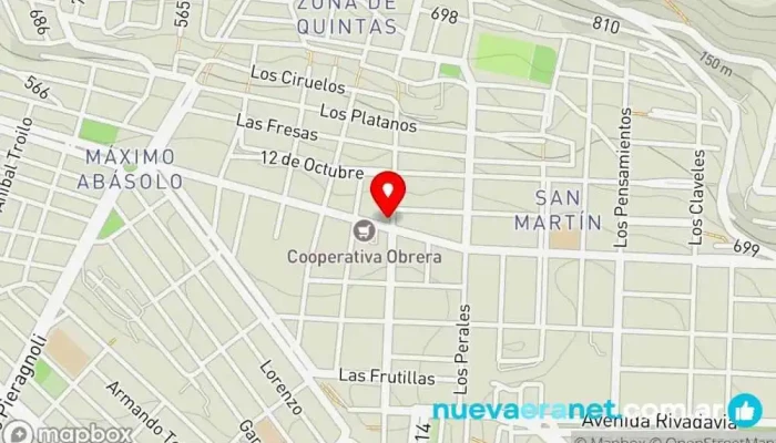 mapa de Panadería San Carlos Panadería en Comodoro Rivadavia