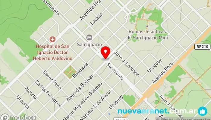 mapa de Panaderia San Cayetano Panadería en San Ignacio