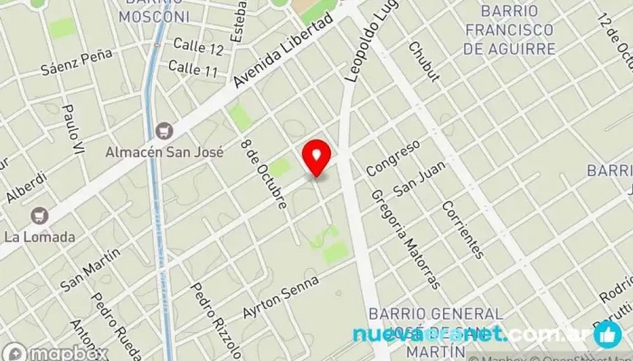 mapa de Panaderia San Cayetano Panadería en Santiago del Estero
