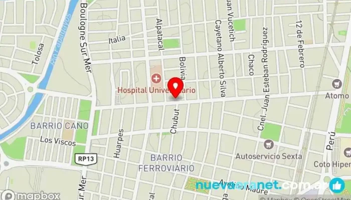 mapa de Panadería San Fancisco Panadería, Pastelería francesa en Mendoza
