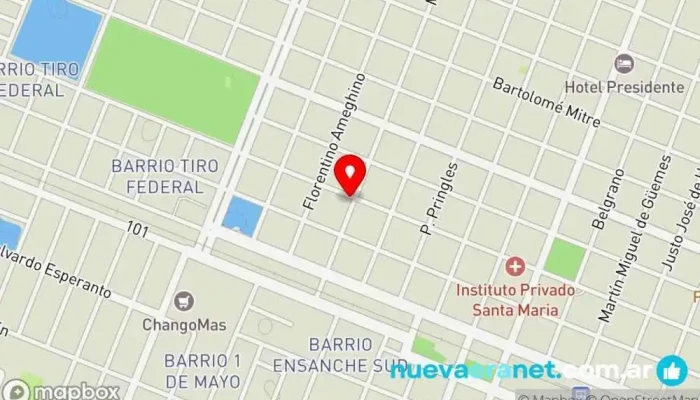 mapa de Panaderia San Francisco, Casa Central Panadería en Sáenz Peña