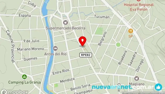 mapa de panaderia san francisco Panadería en Santa Rosa de Calamuchita