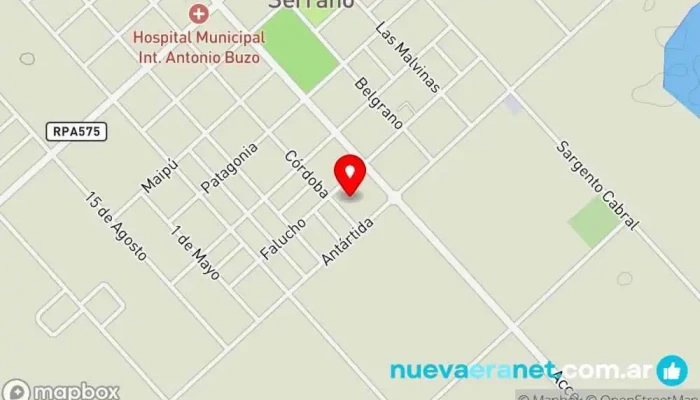 mapa de PANADERÍA SAN ISIDRO Panadería en Serrano