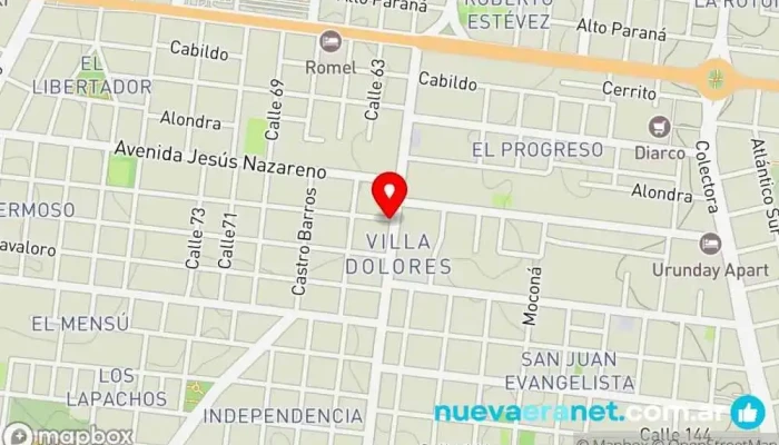 mapa de Panadería San Javier Panadería en Posadas