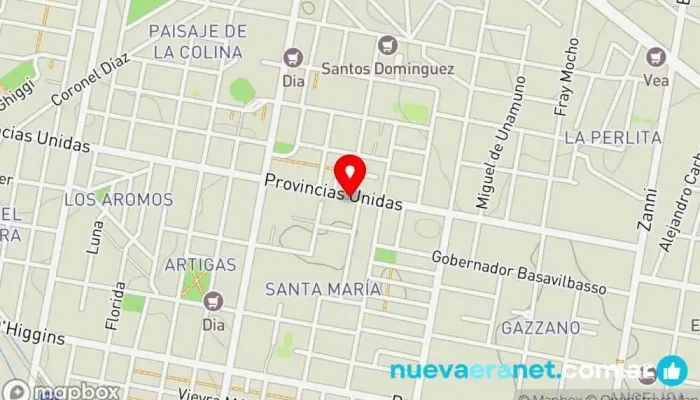 mapa de Panaderia San Joaquin Panadería en Paraná