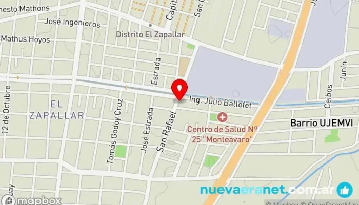 mapa de Panaderia San Jorge Panadería en Las Heras