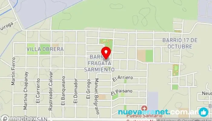 mapa de Panadería San José Panadería en Chimbas
