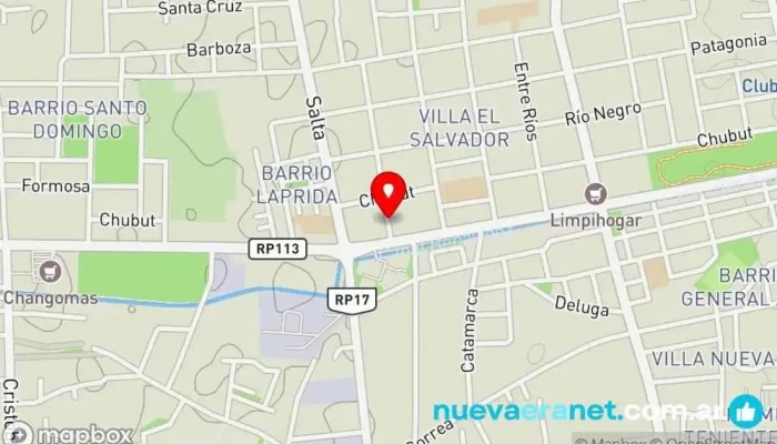 mapa de Panadería San Lorenzo Panadería en Chimbas