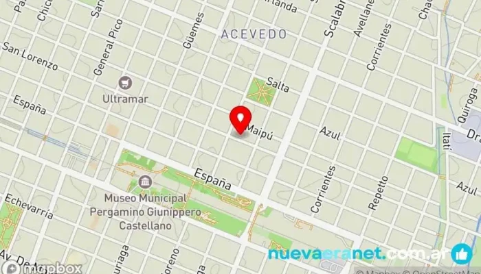 mapa de panaderia San Lorenzo Panadería en Pergamino