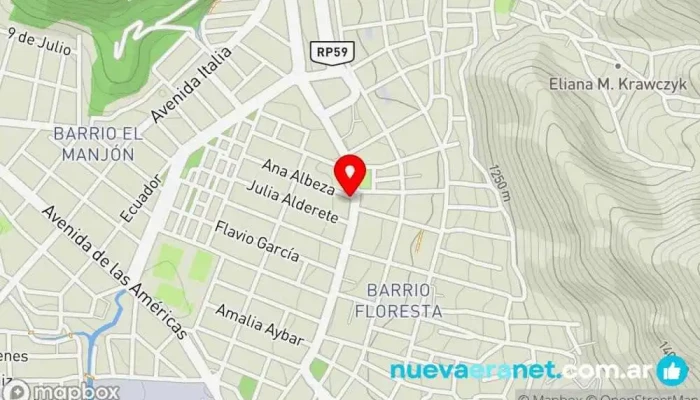mapa de Panadería San Pablo Panadería en Salta