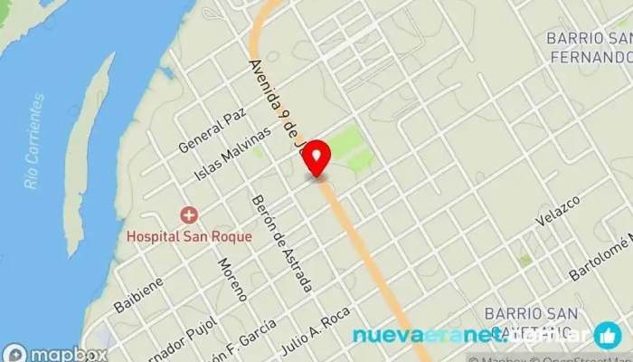mapa de Panadería San Pedro Panadería en Esquina