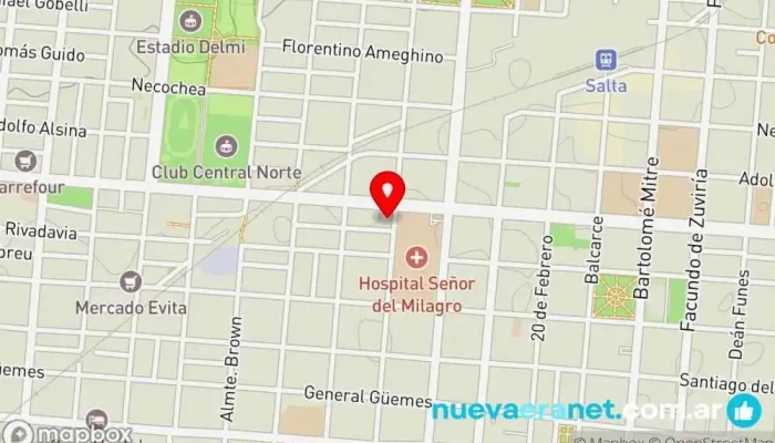 mapa de Panaderia San Ramon Panadería, Cafetería en Salta