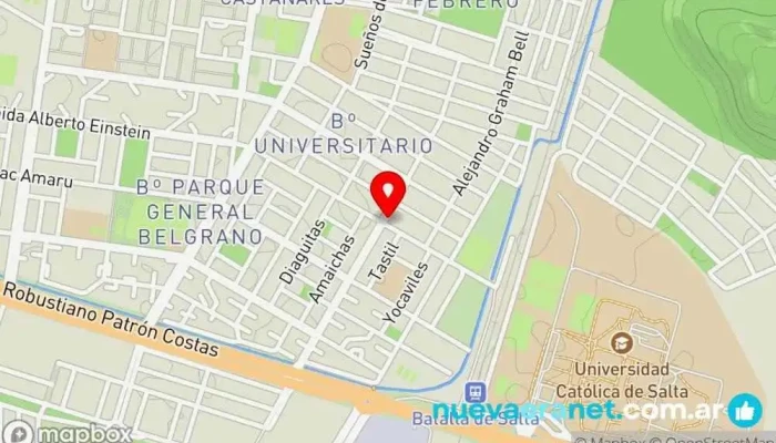 mapa de Panadería San Roque Panadería en Salta