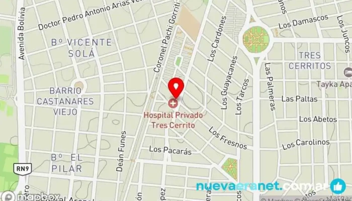 mapa de Panaderia San Roque Panadería en Salta