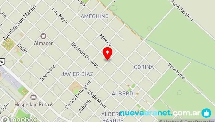 mapa de Panaderia San Vicente Panadería en Hernando