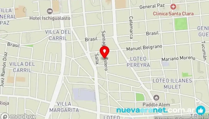 mapa de Panaderia Santa Ana Panadería en DVS