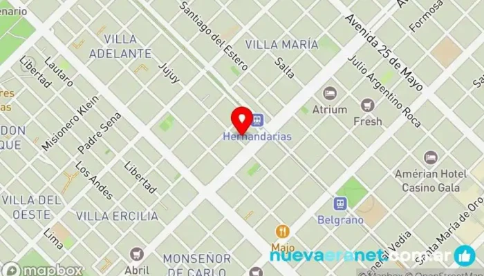 mapa de Panaderia Santa Ana Panadería en Resistencia