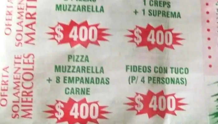 Panaderia Santa Fe Y Rotiseria -  Carta - Rosario