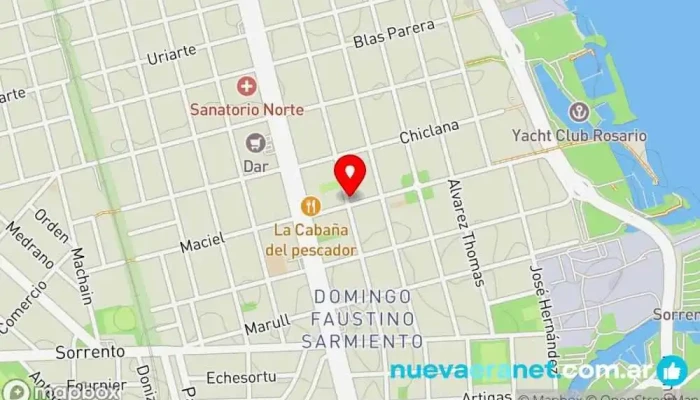 mapa de Panaderia Santa Fe y Rotiseria Panadería en Rosario
