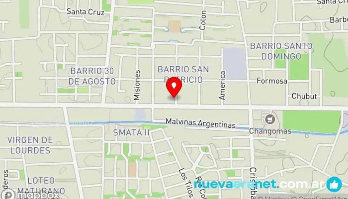 mapa de Panadería Santa Rita Panadería en Chimbas