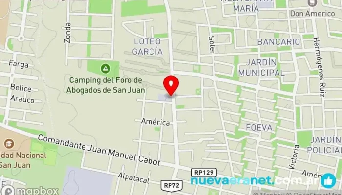 mapa de Panaderia Santa Rita Rivadavia Panadería en Rivadavia