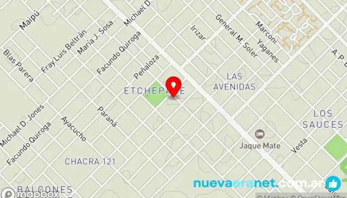 mapa de Panaderia Santa Rosa Panadería en Trelew