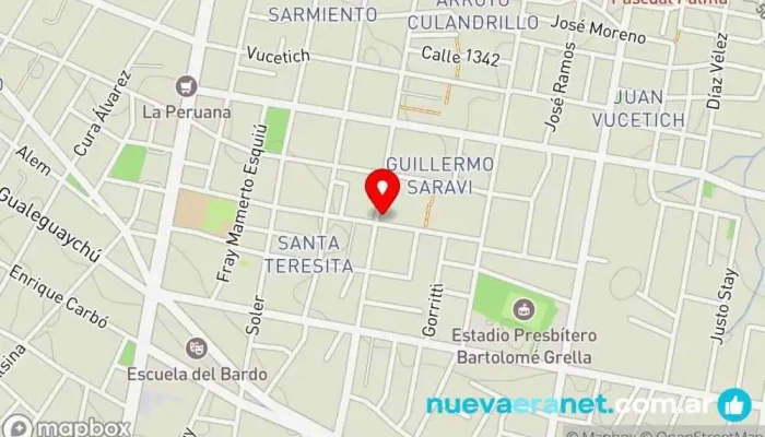 mapa de Panaderia Santa teresita saravi y 3 de febrero parana entre rios Panadería en Paraná