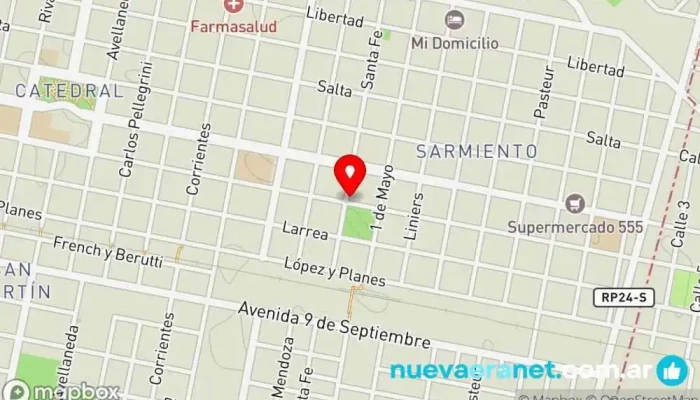 mapa de Panaderia Sarmiento Panadería en San Francisco