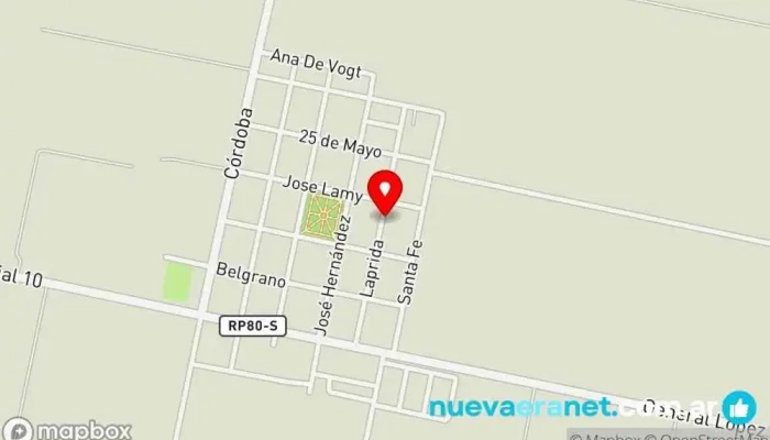 mapa de Panadería SARMIENTO Panadería en Sarmiento