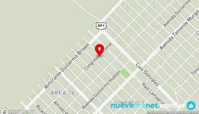 mapa de Panaderia Ser feliz Panadería en Rawson
